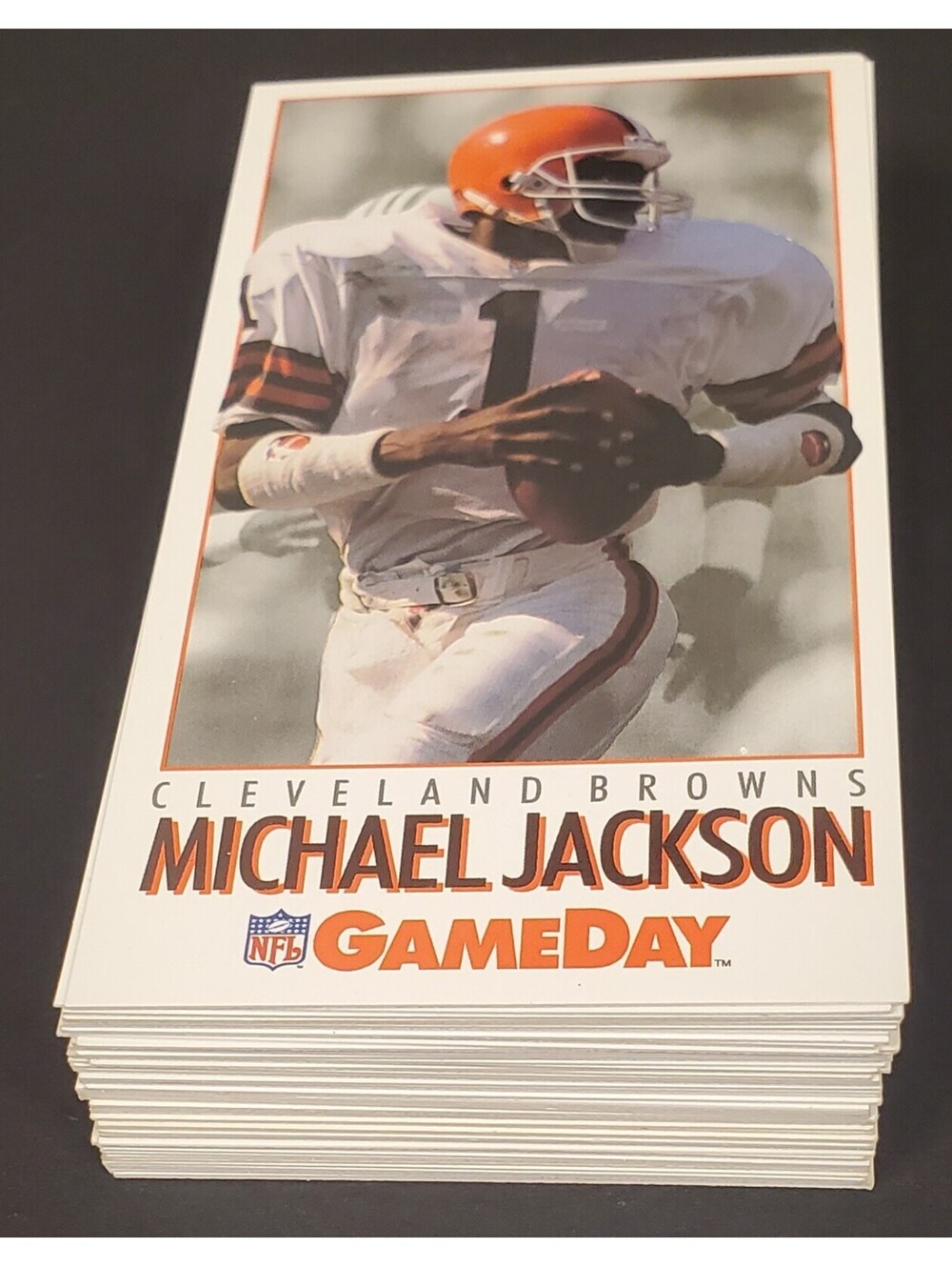 Vintage 1992 NFL GameDay Football Lot of 50 Cards Michael Jackson VG
